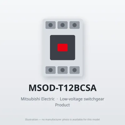 MSOD-T12BCSA Mitsubishi Low-voltage switchgear Magnetic Starter