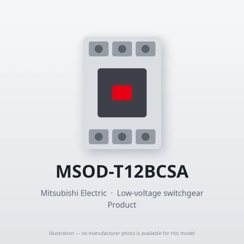 MSOD-T12BCSA Mitsubishi Low-voltage switchgear Magnetic Starter