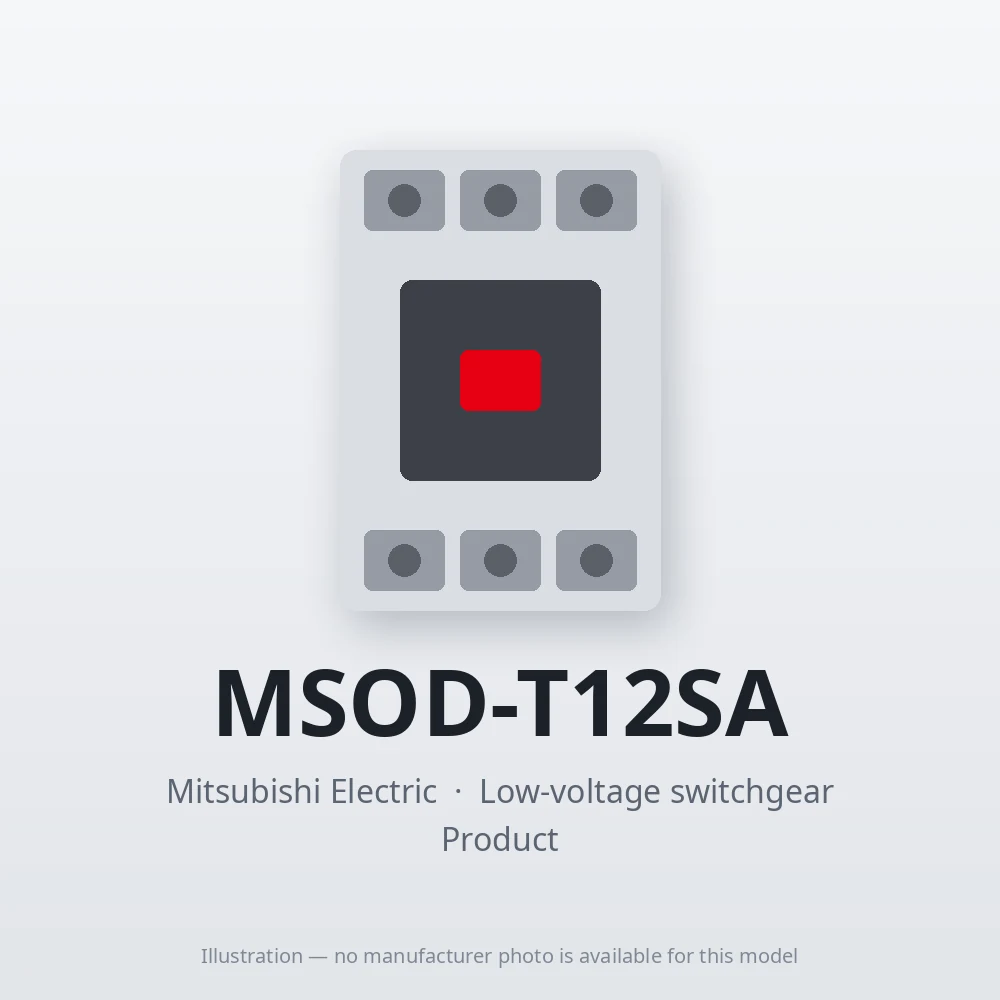MSOD-T12SA Mitsubishi Low-voltage switchgear Magnetic Starter