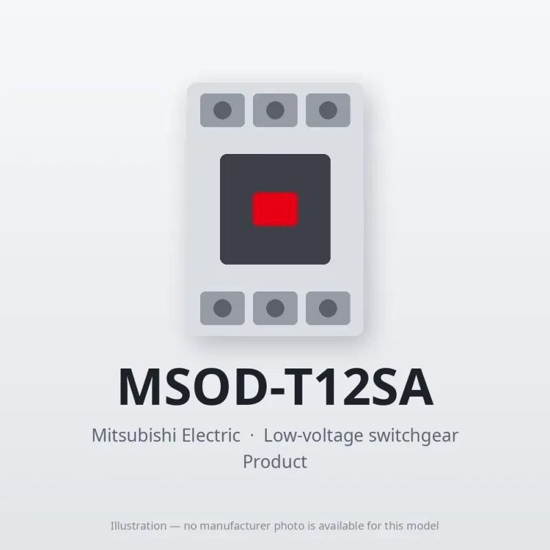 MSOD-T12SA Mitsubishi Low-voltage switchgear Magnetic Starter