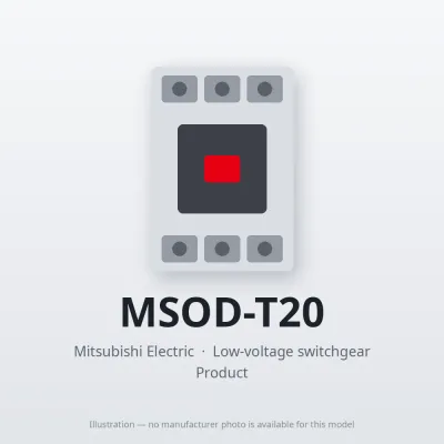 MSOD-T20 Mitsubishi Low-voltage switchgear Magnetic Starter