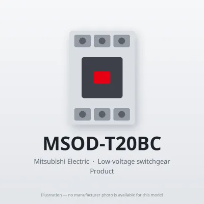 MSOD-T20BC Mitsubishi Low-voltage switchgear Magnetic Starter