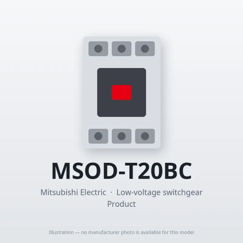 MSOD-T20BC Mitsubishi Low-voltage switchgear Magnetic Starter