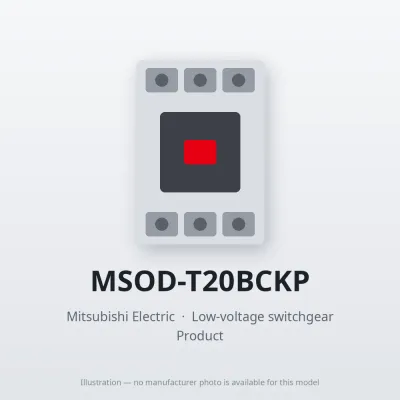 MSOD-T20BCKP Mitsubishi Low-voltage switchgear Magnetic Starter
