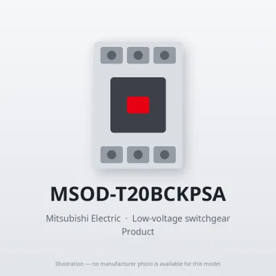 MSOD-T20BCKPSA Mitsubishi Low-voltage switchgear Magnetic Starter