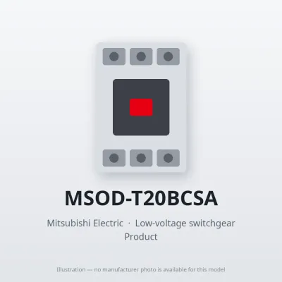MSOD-T20BCSA Mitsubishi Low-voltage switchgear Magnetic Starter