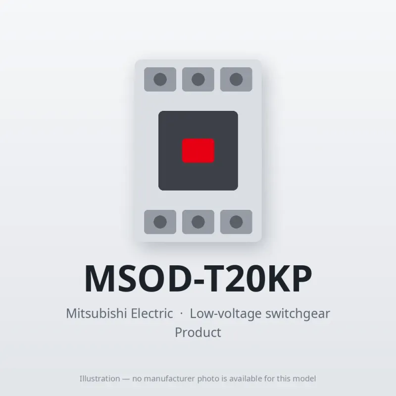 MSOD-T20KP Mitsubishi Low-voltage switchgear Magnetic Starter
