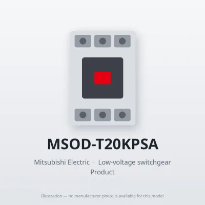 MSOD-T20KPSA Mitsubishi Low-voltage switchgear Magnetic Starter