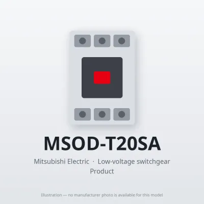 MSOD-T20SA Mitsubishi Low-voltage switchgear Magnetic Starter