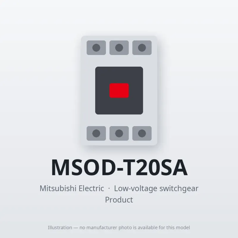 MSOD-T20SA Mitsubishi Low-voltage switchgear Magnetic Starter