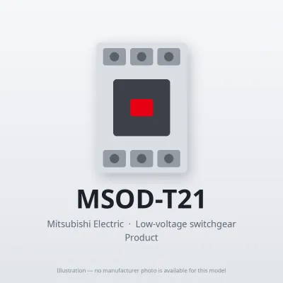 MSOD-T21 Mitsubishi Low-voltage switchgear Magnetic Starter