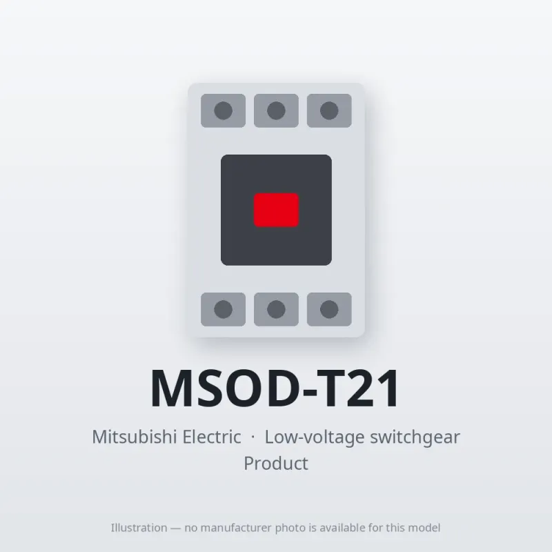 MSOD-T21 Mitsubishi Low-voltage switchgear Magnetic Starter