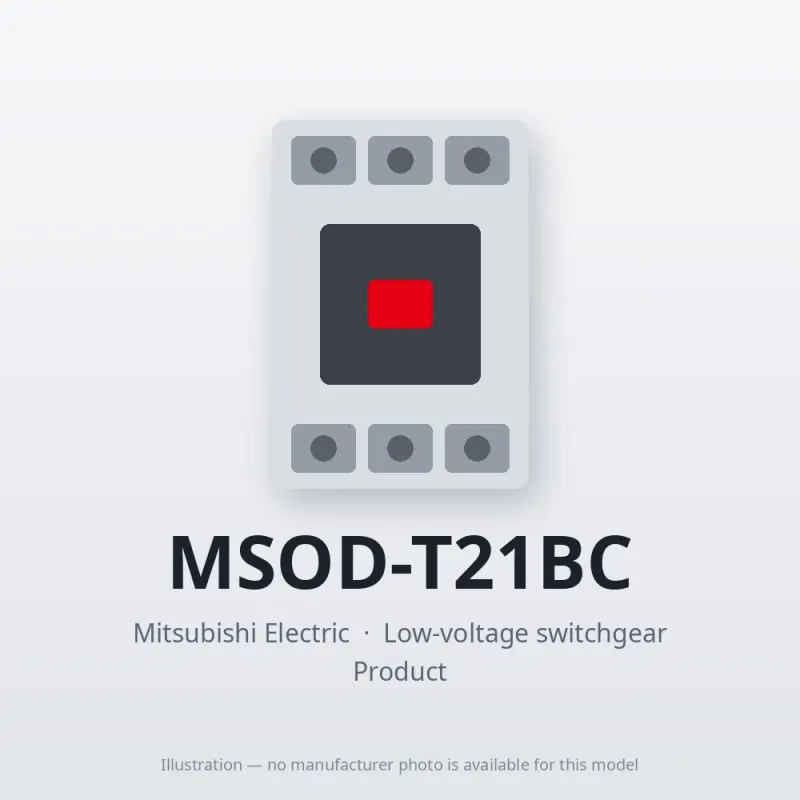 MSOD-T21BC Mitsubishi Low-voltage switchgear Magnetic Starter