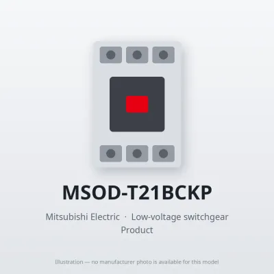 MSOD-T21BCKP Mitsubishi Low-voltage switchgear Magnetic Starter