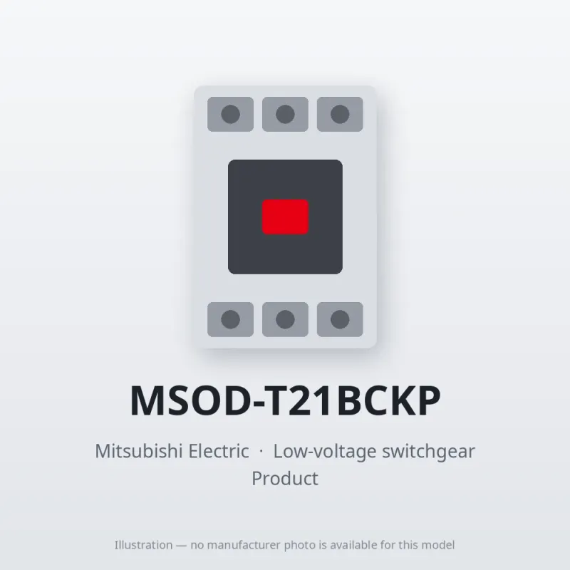 MSOD-T21BCKP Mitsubishi Low-voltage switchgear Magnetic Starter