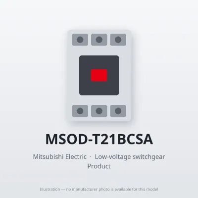 MSOD-T21BCSA Mitsubishi Low-voltage switchgear Magnetic Starter