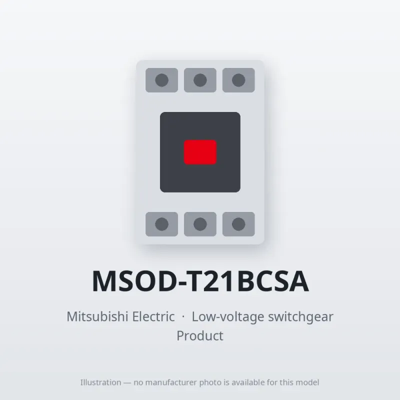 MSOD-T21BCSA Mitsubishi Low-voltage switchgear Magnetic Starter