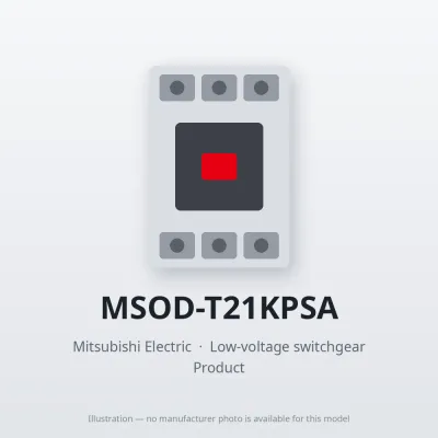 MSOD-T21KPSA Mitsubishi Low-voltage switchgear Magnetic Starter