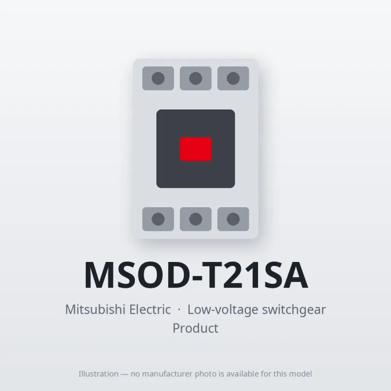 MSOD-T21SA Mitsubishi Low-voltage switchgear Magnetic Starter