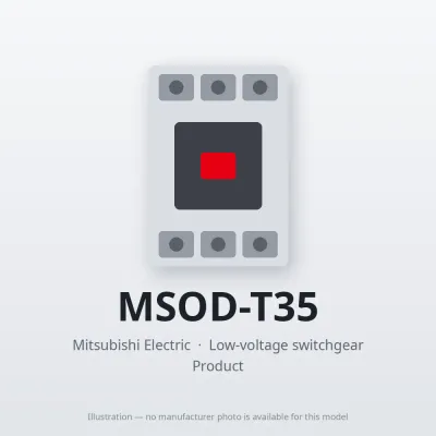 MSOD-T35 Mitsubishi Low-voltage switchgear Magnetic Starter