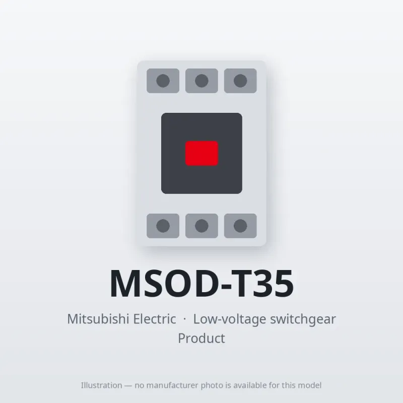 MSOD-T35 Mitsubishi Low-voltage switchgear Magnetic Starter