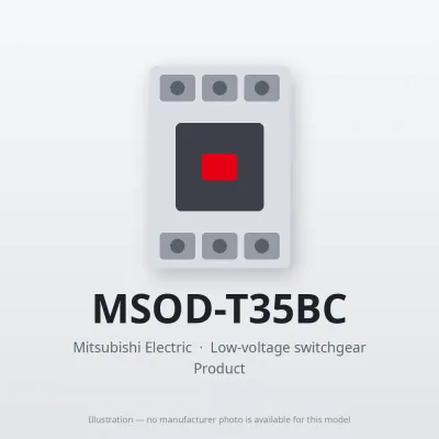 MSOD-T35BC Mitsubishi Low-voltage switchgear Magnetic Starter