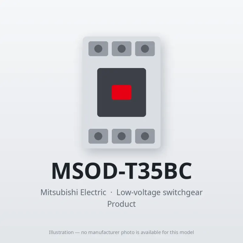 MSOD-T35BC Mitsubishi Low-voltage switchgear Magnetic Starter