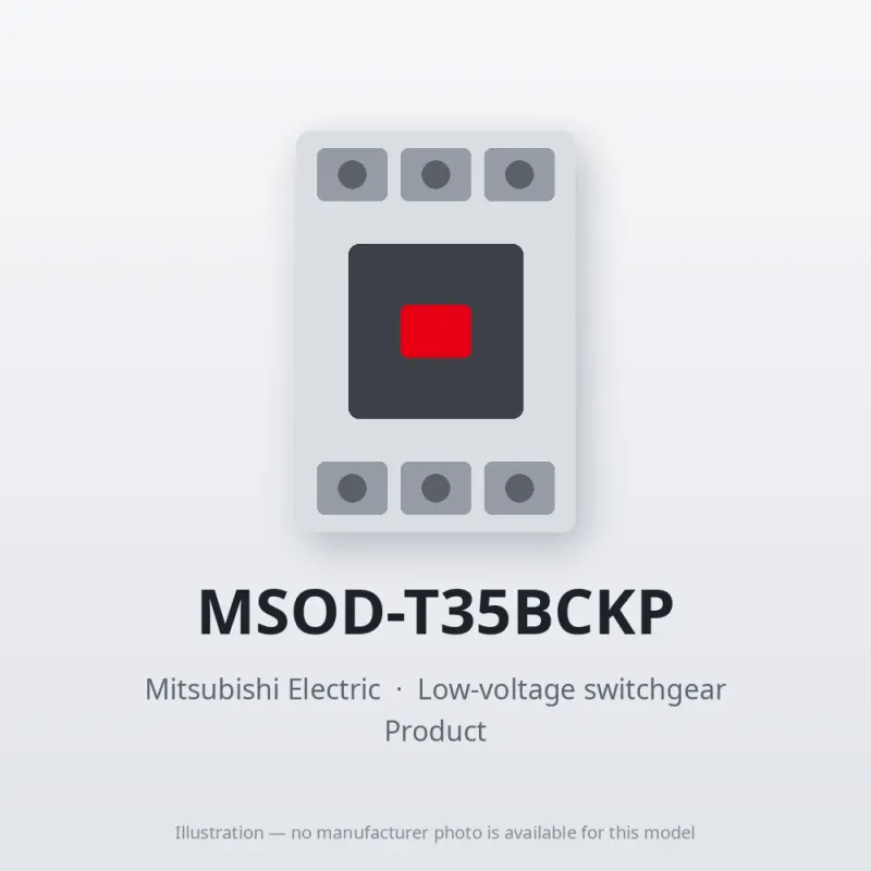 MSOD-T35BCKP Mitsubishi Low-voltage switchgear Magnetic Starter