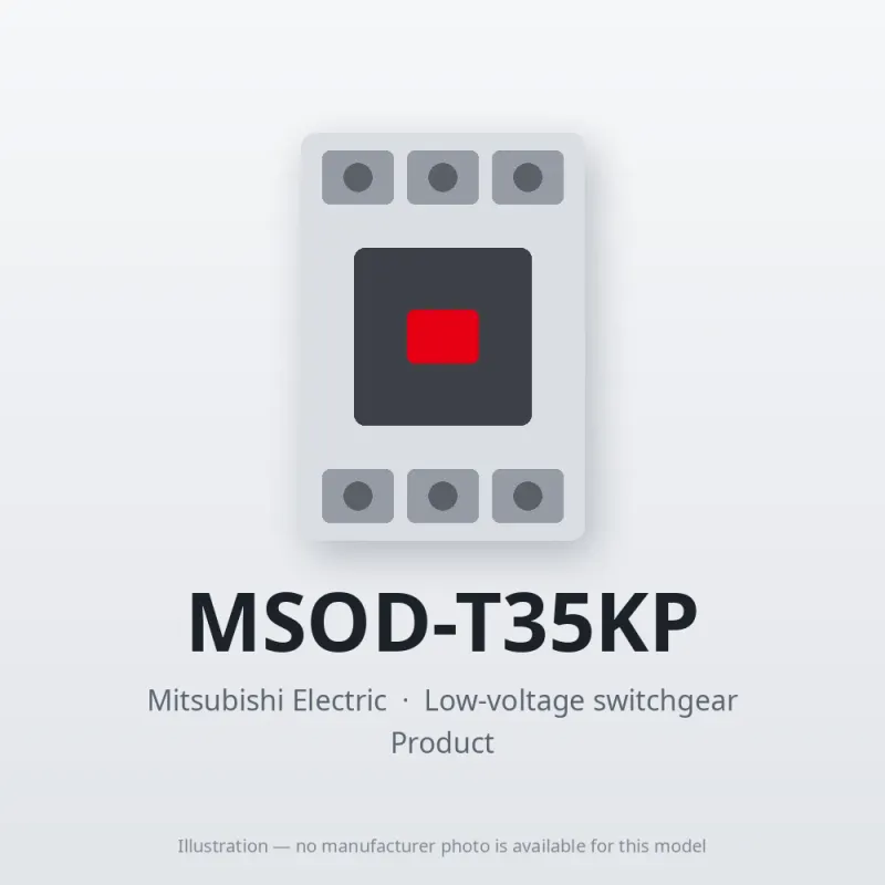 MSOD-T35KP Mitsubishi Low-voltage switchgear Magnetic Starter