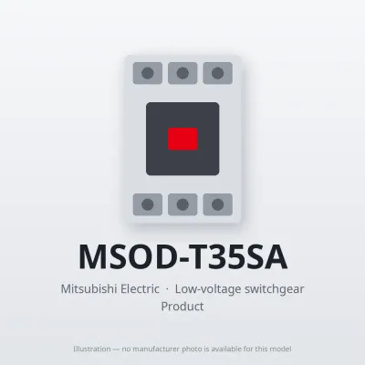 MSOD-T35SA Mitsubishi Low-voltage switchgear Magnetic Starter