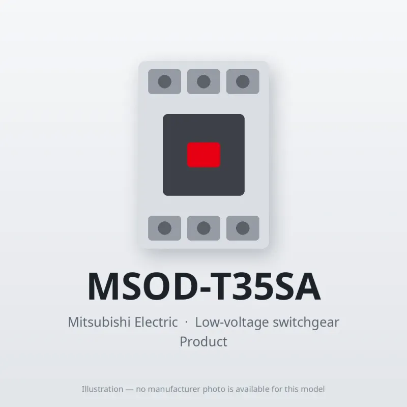 MSOD-T35SA Mitsubishi Low-voltage switchgear Magnetic Starter