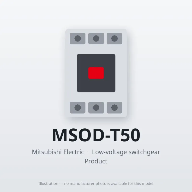 MSOD-T50 Mitsubishi Low-voltage switchgear Magnetic Starter