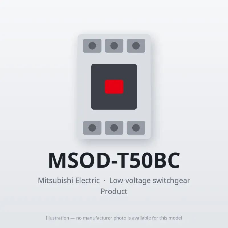 MSOD-T50BC Mitsubishi Low-voltage switchgear Magnetic Starter