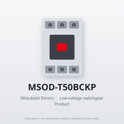 MSOD-T50BCKP Mitsubishi Low-voltage switchgear Magnetic Starter