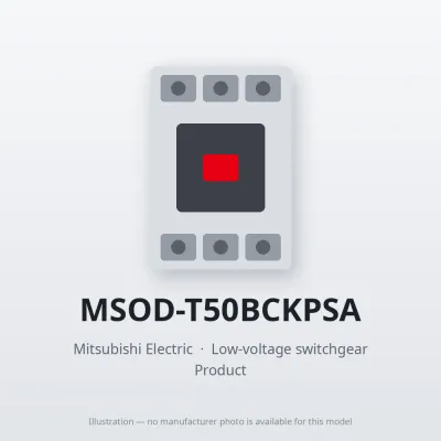 MSOD-T50BCKPSA Mitsubishi Low-voltage switchgear Magnetic Starter