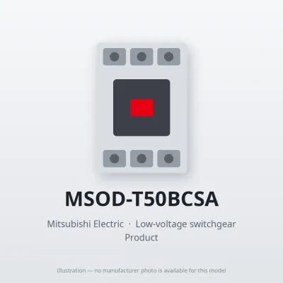 MSOD-T50BCSA Mitsubishi Low-voltage switchgear Magnetic Starter