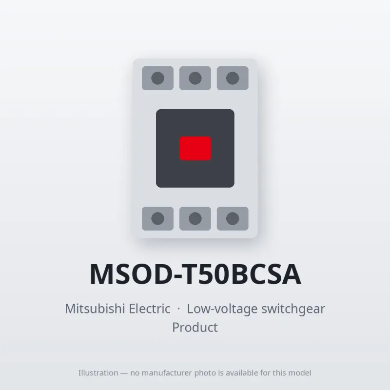 MSOD-T50BCSA Mitsubishi Low-voltage switchgear Magnetic Starter