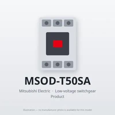 MSOD-T50SA Mitsubishi Low-voltage switchgear Magnetic Starter