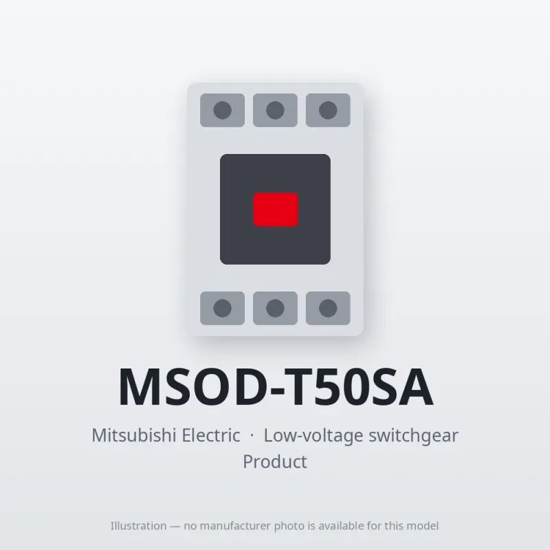 MSOD-T50SA Mitsubishi Low-voltage switchgear Magnetic Starter