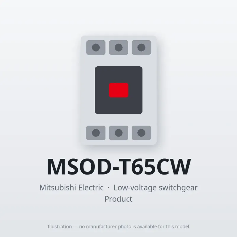 MSOD-T65CW Mitsubishi Low-voltage switchgear Magnetic Starter