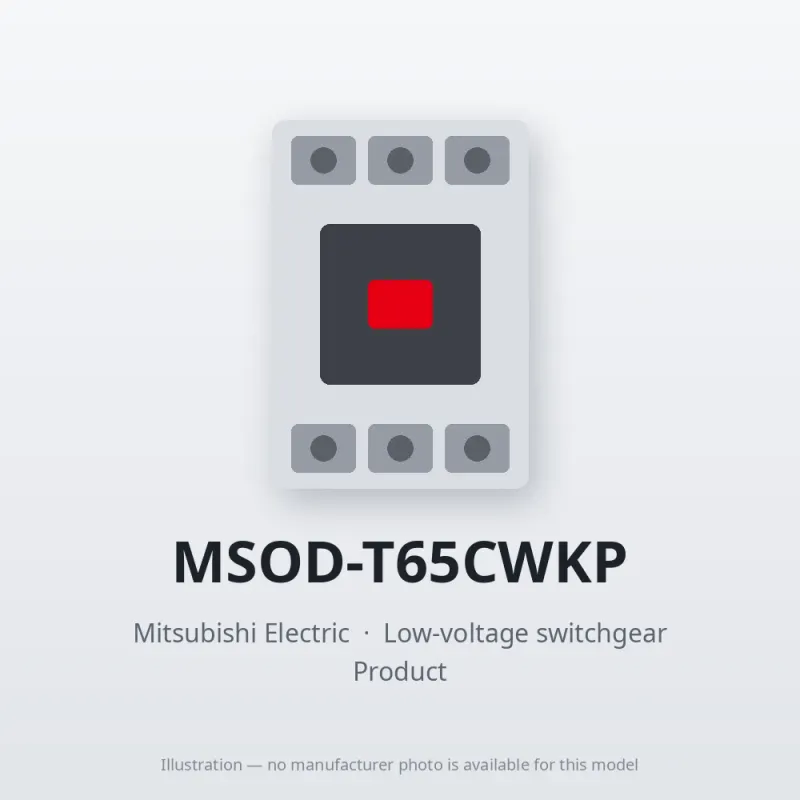 MSOD-T65CWKP Mitsubishi Low-voltage switchgear Magnetic Starter