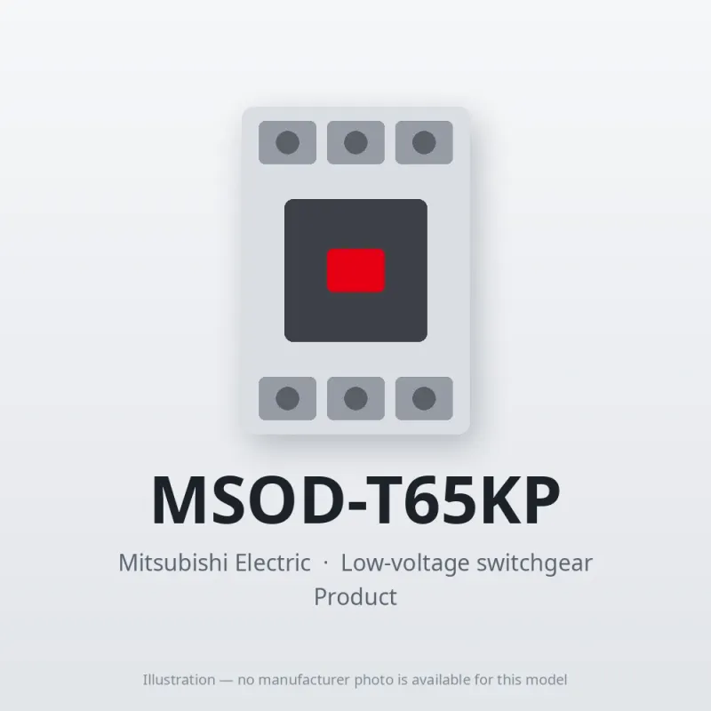 MSOD-T65KP Mitsubishi Low-voltage switchgear Magnetic Starter