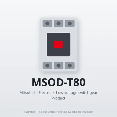 MSOD-T80 Mitsubishi Low-voltage switchgear Magnetic Starter