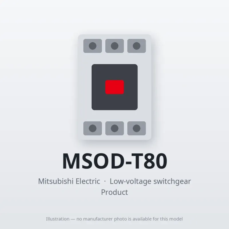 MSOD-T80 Mitsubishi Low-voltage switchgear Magnetic Starter