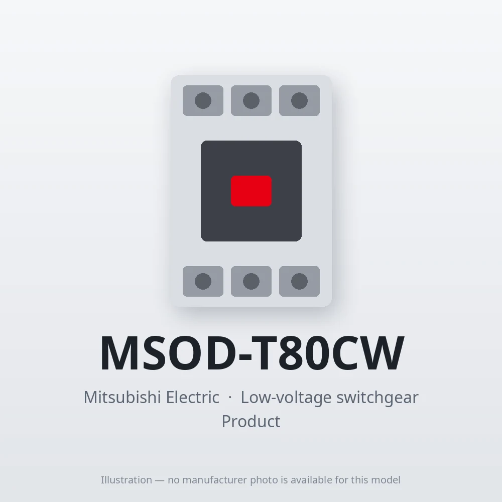 MSOD-T80CW Mitsubishi Low-voltage switchgear Magnetic Starter