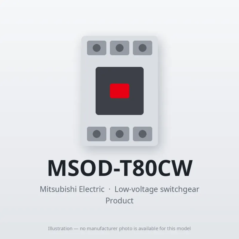 MSOD-T80CW Mitsubishi Low-voltage switchgear Magnetic Starter