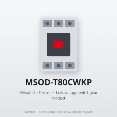MSOD-T80CWKP Mitsubishi Low-voltage switchgear Magnetic Starter