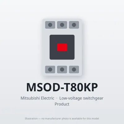 MSOD-T80KP Mitsubishi Low-voltage switchgear Magnetic Starter