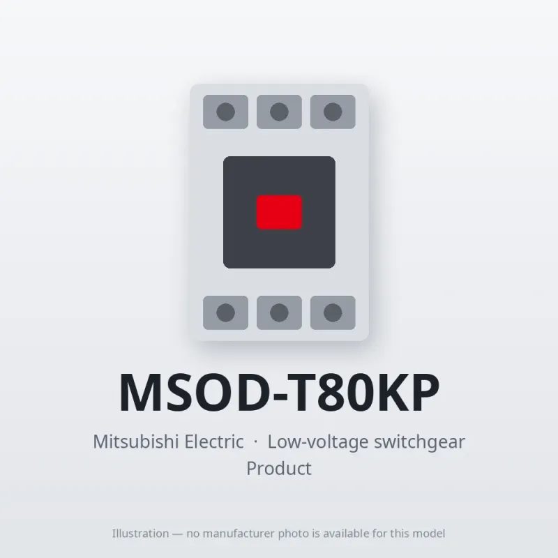 MSOD-T80KP Mitsubishi Low-voltage switchgear Magnetic Starter