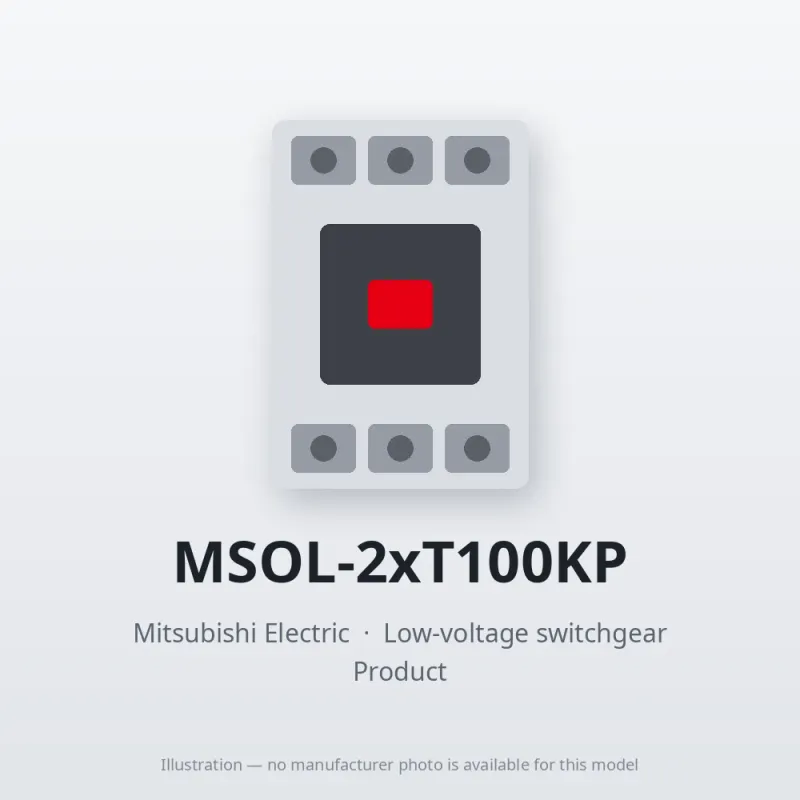 MSOL-2xT100KP Mitsubishi Low-voltage switchgear Magnetic Starter